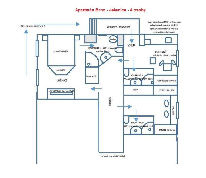 Apartman Brno Jelenice Exterior photo